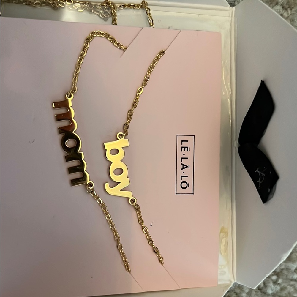 LeLaLo Gold Minimalist Charm Necklaces